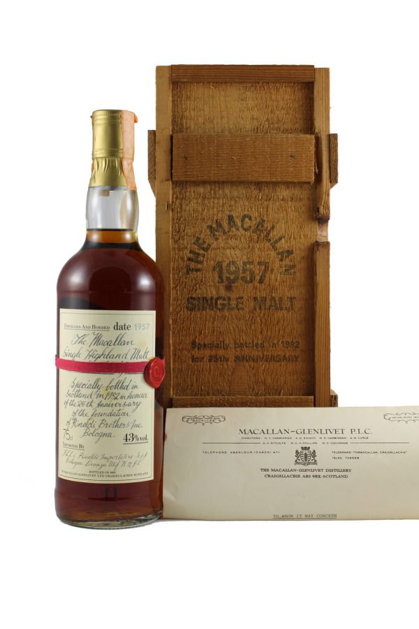 MACALLAN 25 YEAR Hand Written Rinaldi - 75cl 43%