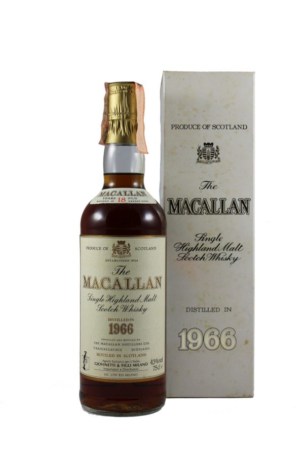 MACALLAN 1966 18 YEAR Giovinetti - 75cl 43%