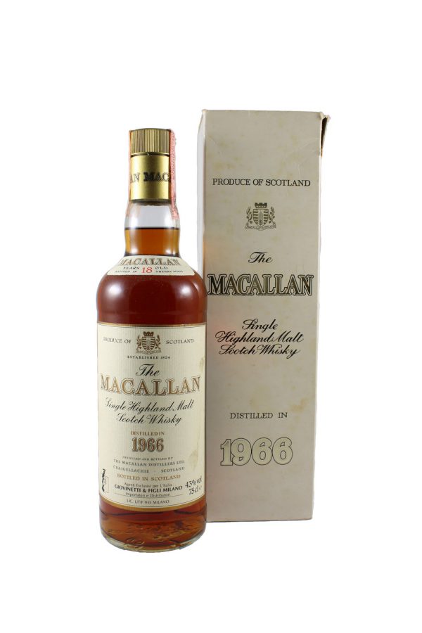 MACALLAN 1966 18 YEAR Giovinetti – 75cl 43%