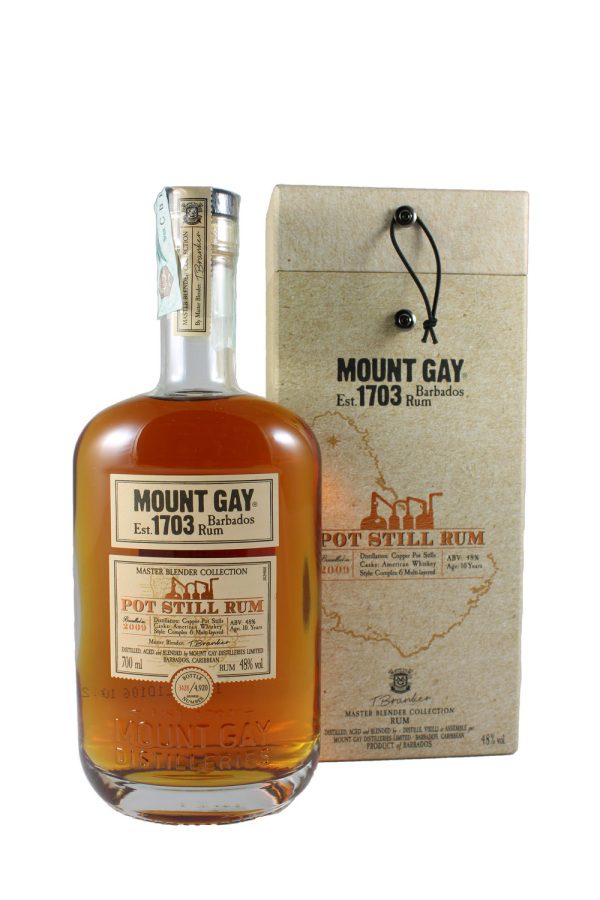 MOUNT GAY 2009 10 YEAR MASTER BLENDER COLLECTION / POT STILL 70cl – 48%