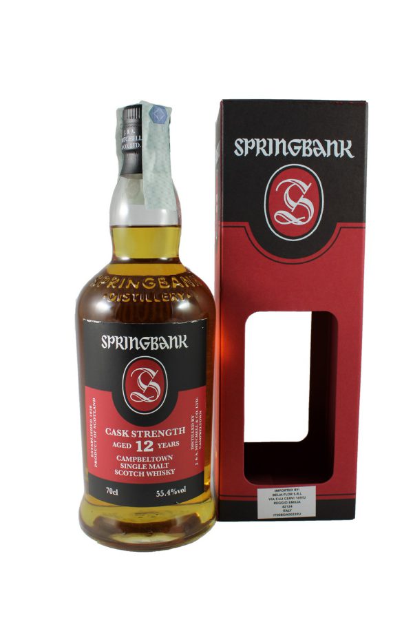 SPRINGBANK SINGLE MALT 12 YEAR CASK STRENGTH 70cl - 55,4%