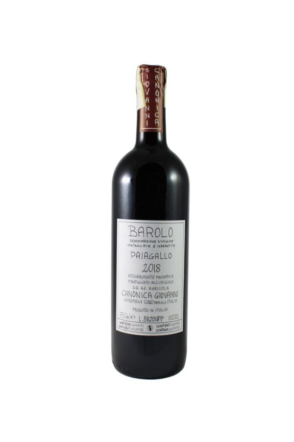 BAROLO CANONICA PAIAGALLO 2018 75cl 14,5%