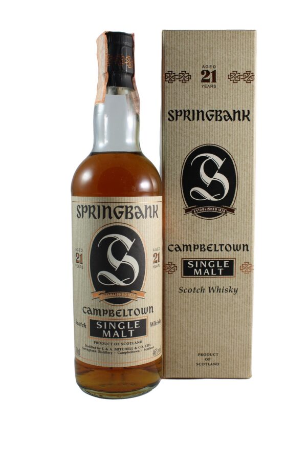 SPRINGBANK SINGLE MALT 21 YEAR 1990s 70cl - 46%
