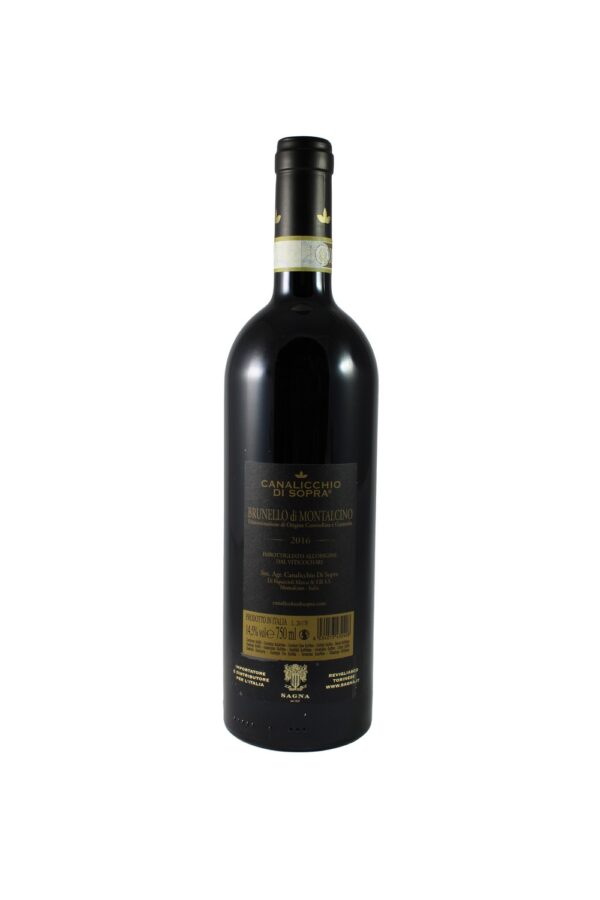 BRUNELLO DI MONTALCINO 2016 CANALICCHIO DI SOPRA 75CL - 14,5% – Image 2