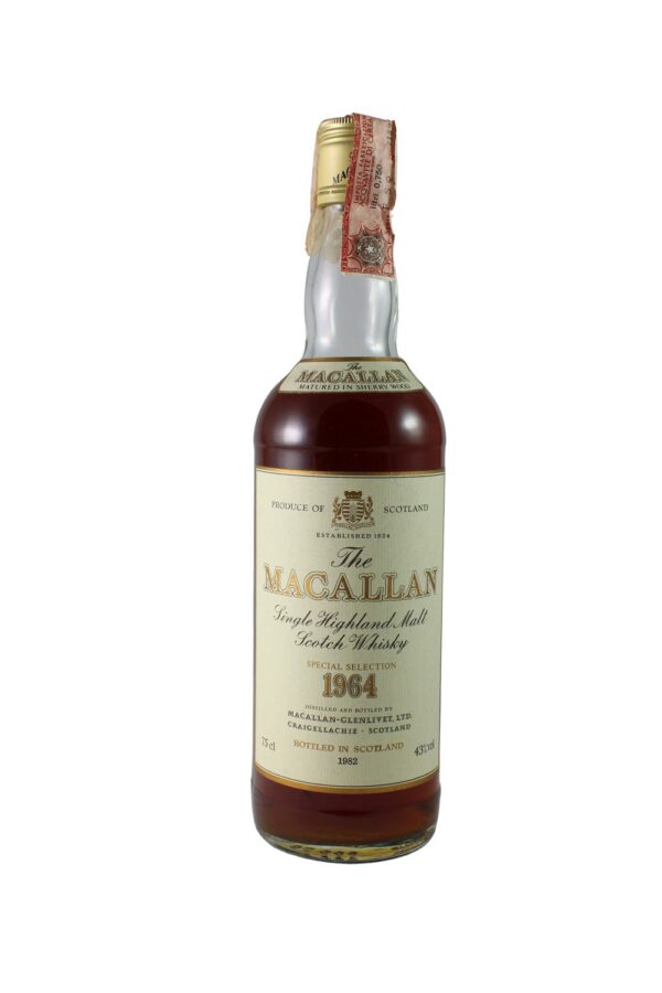 MACALLAN 1964 18 YEAR BOTTLED 1982  MARIO ROSSI– 75cl 43%