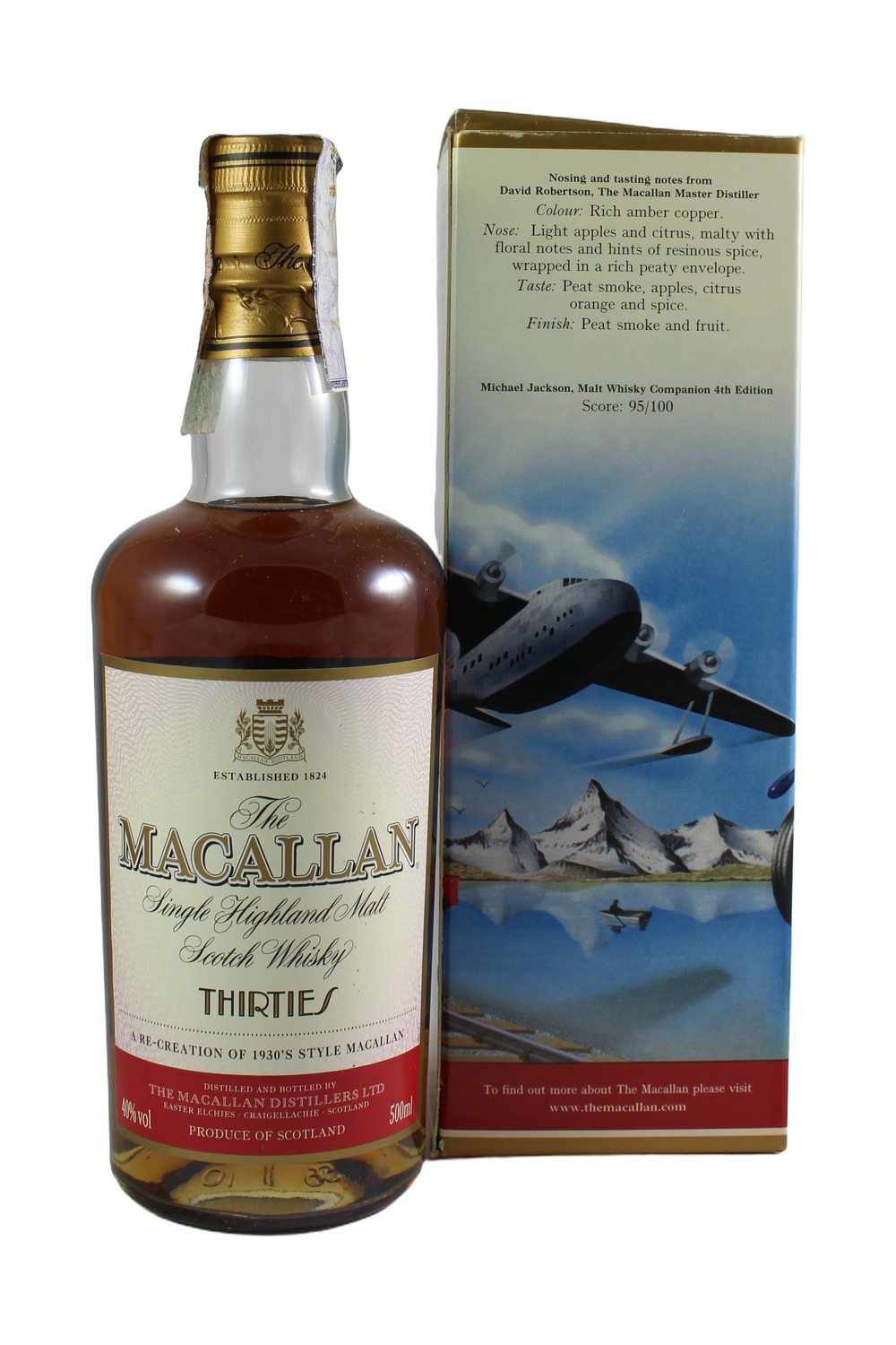 MACALLAN THIRTIES THE TRAVER SERIES – 50cl 40%