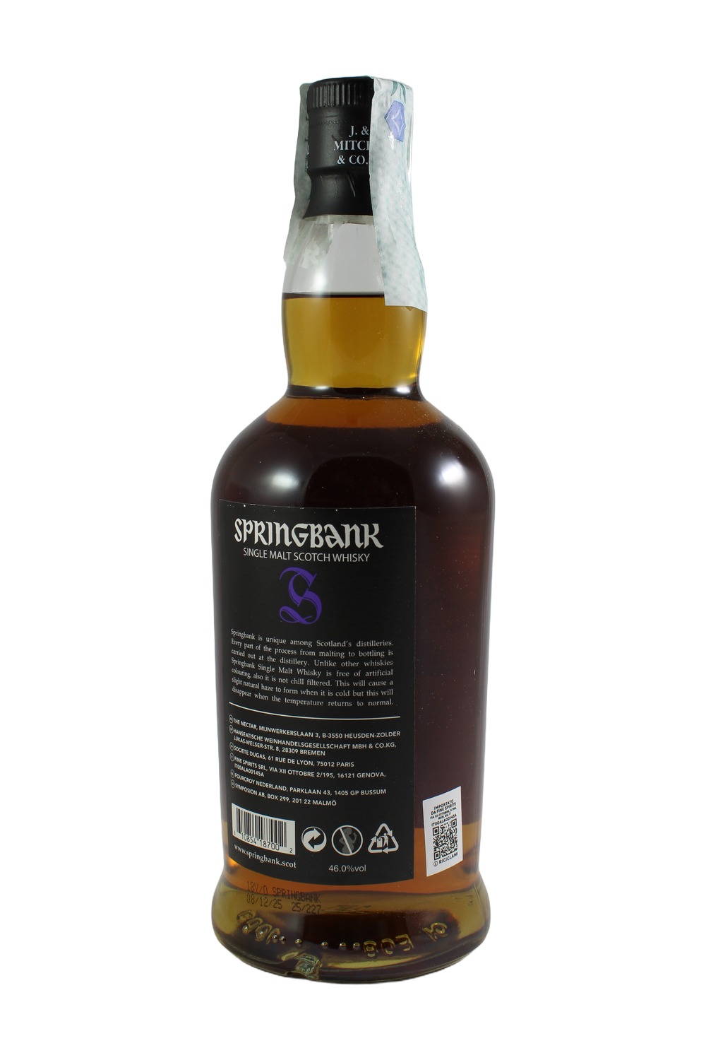 SPRINGBANK SINGLE MALT 18 YEAR 70cl - 46% - Image 2