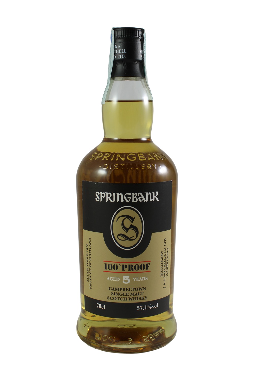 SPRINGBANK SINGLE MALT 5 YEAR 100 PROOF 70cl - 57,1%